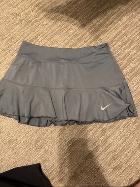Nike Slate Gray Ruffle Tennis Skirt